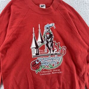 Vintage Kentucky Derby Shirt Crewneck Mens Small Horse Racing Louisville 1990s